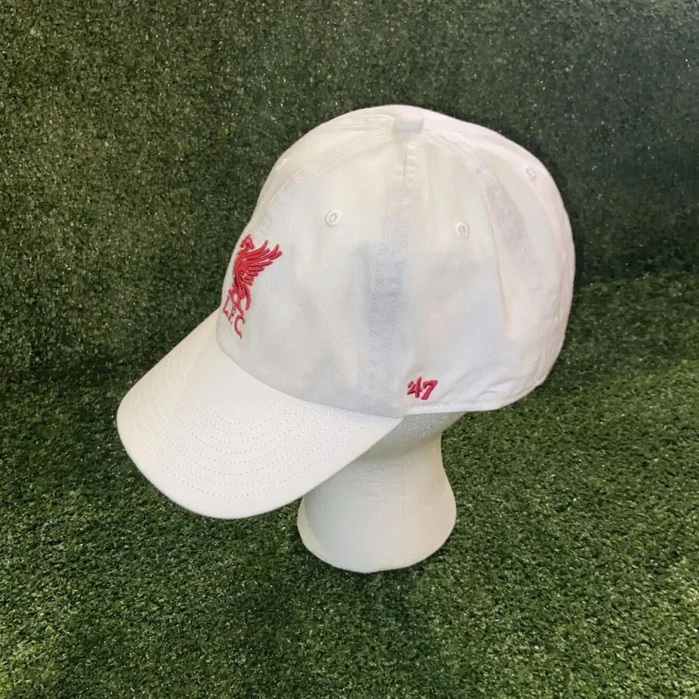 Liverpool FC Cap LFC White Baseball Hat EPL Premier League England YNWA Fans